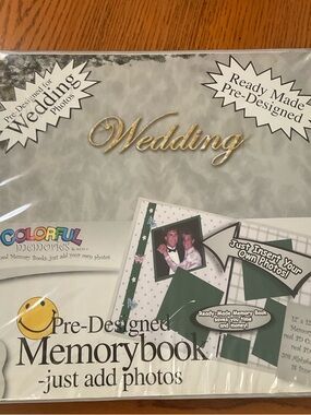Wedding Pre Designed Memory Scrapbook 20 pages 12x12 New
